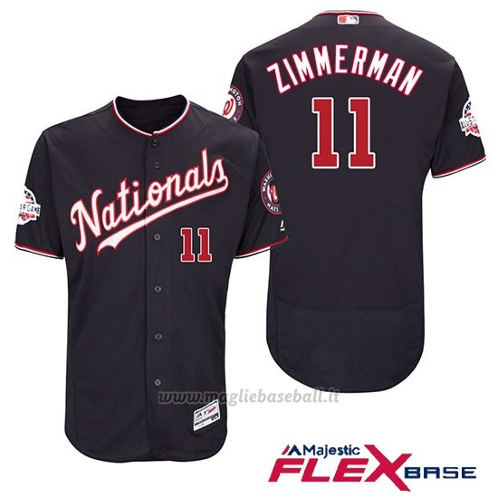 Maglia Baseball Uomo Washington Nationals Ryan Zimmerman Blu 2018 All Star Alterner Flex Base